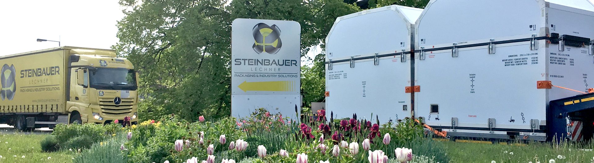 Speciální kontejnery STEINBAUER na návěsu